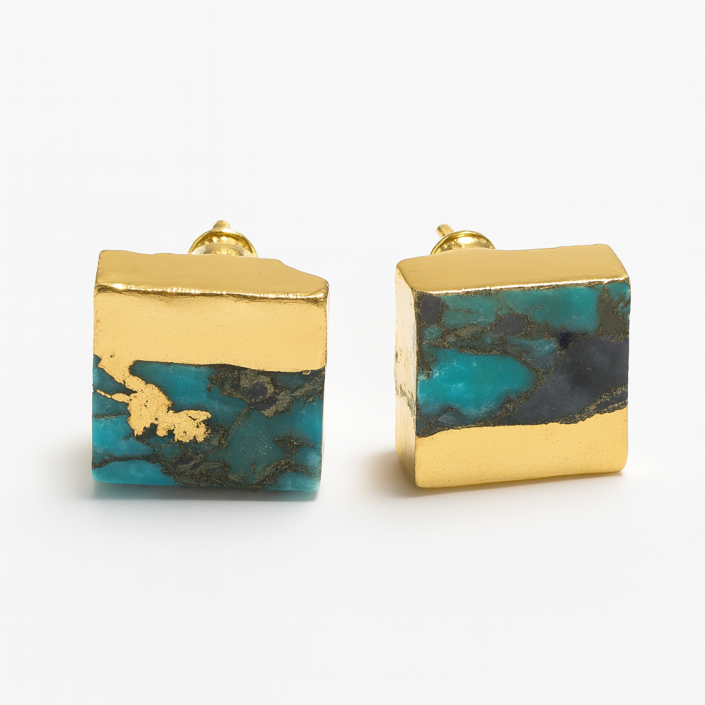 Turquoise Slice Studs
