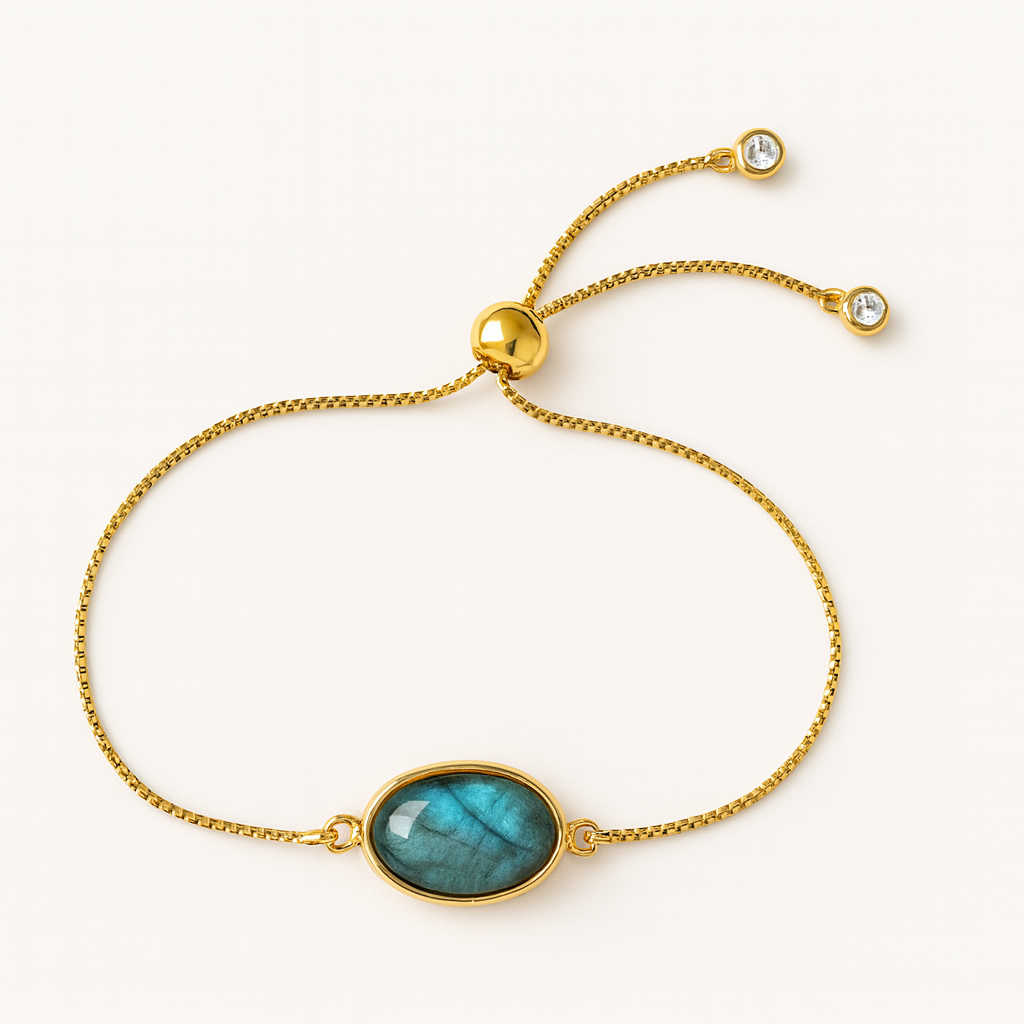 Gemstone Slide Bracelet