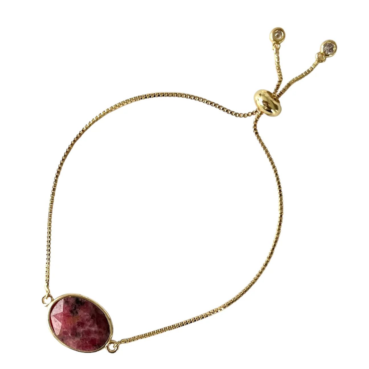 Gemstone Slide Bracelet