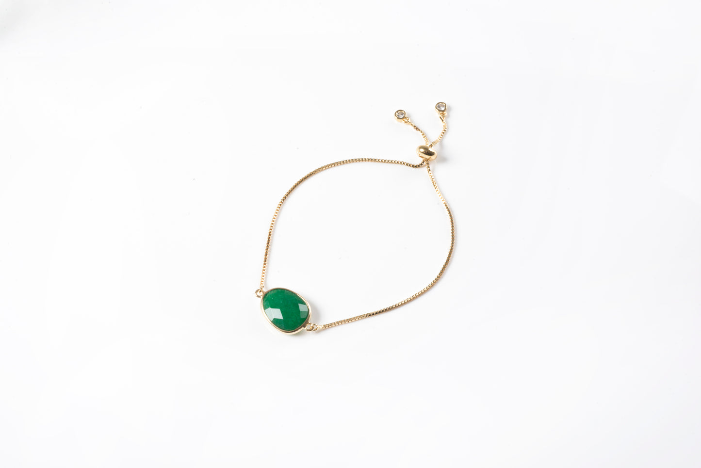 Gemstone Slide Bracelet