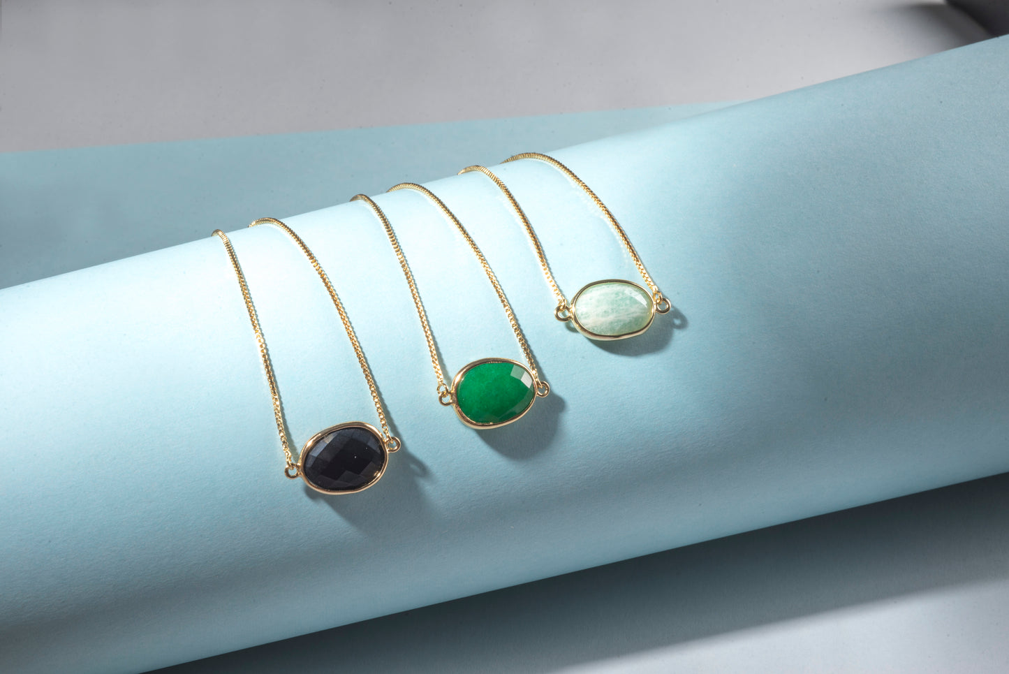 Gemstone Slide Bracelet