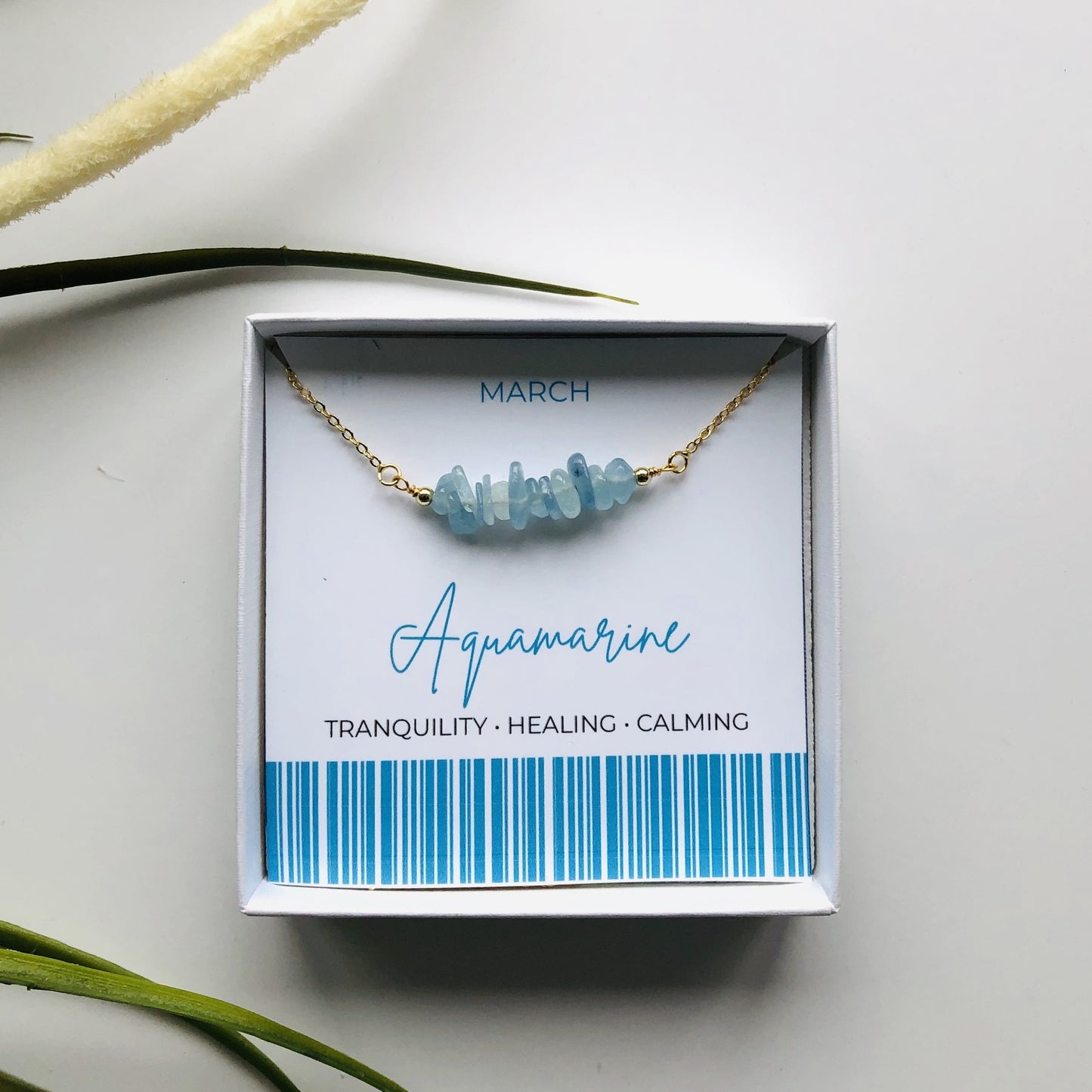 The Birthday Bar Birthstone Necklace