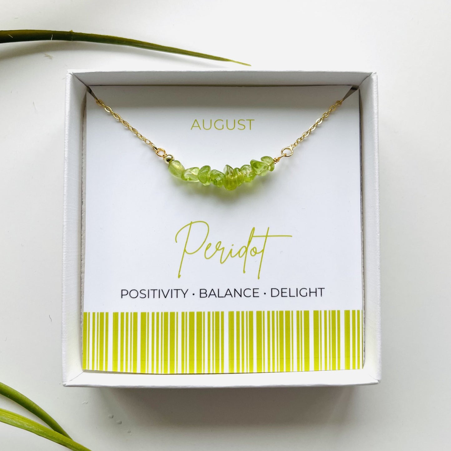 The Birthday Bar Birthstone Necklace