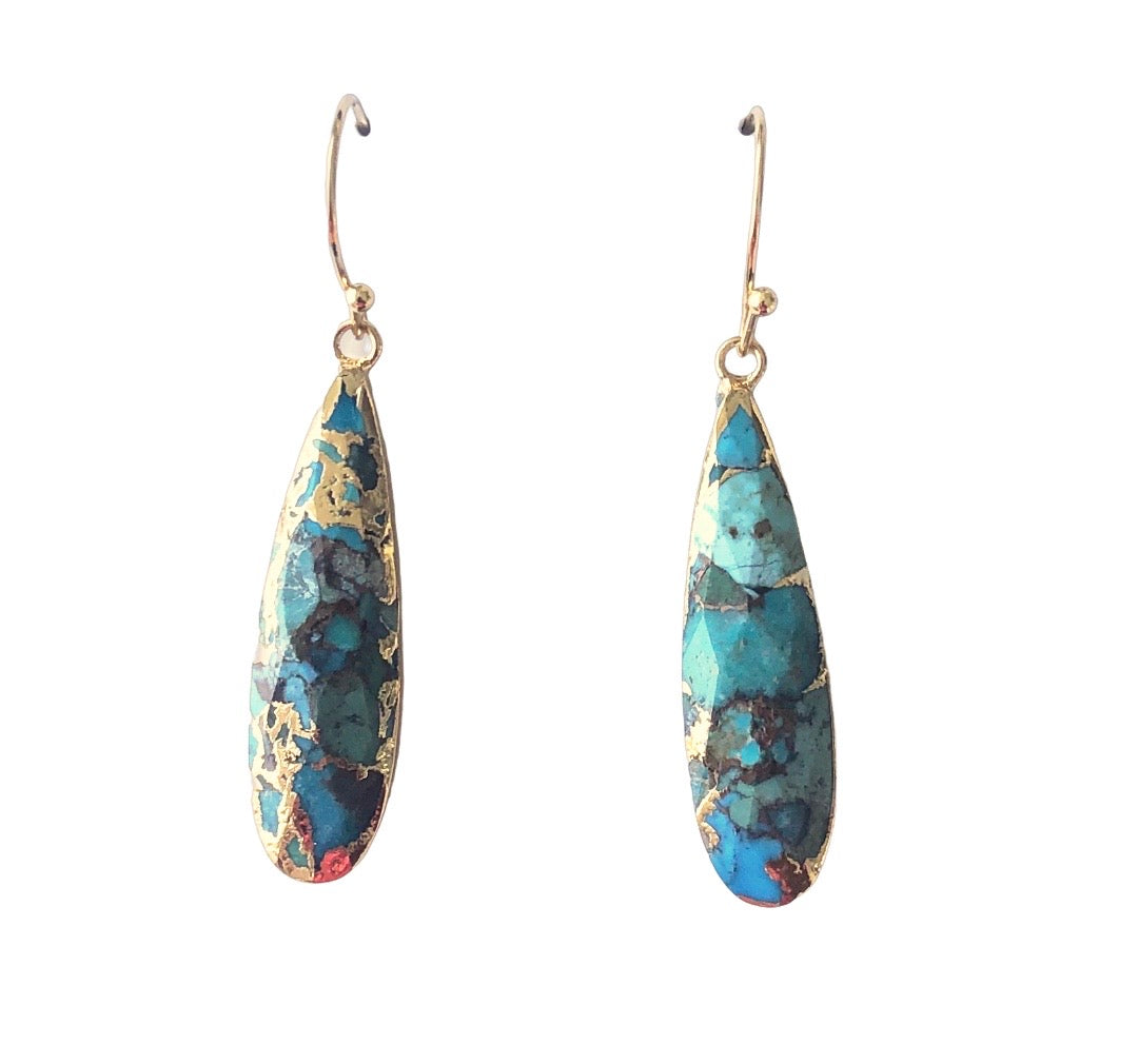 Turquoise Teardrop Earrings