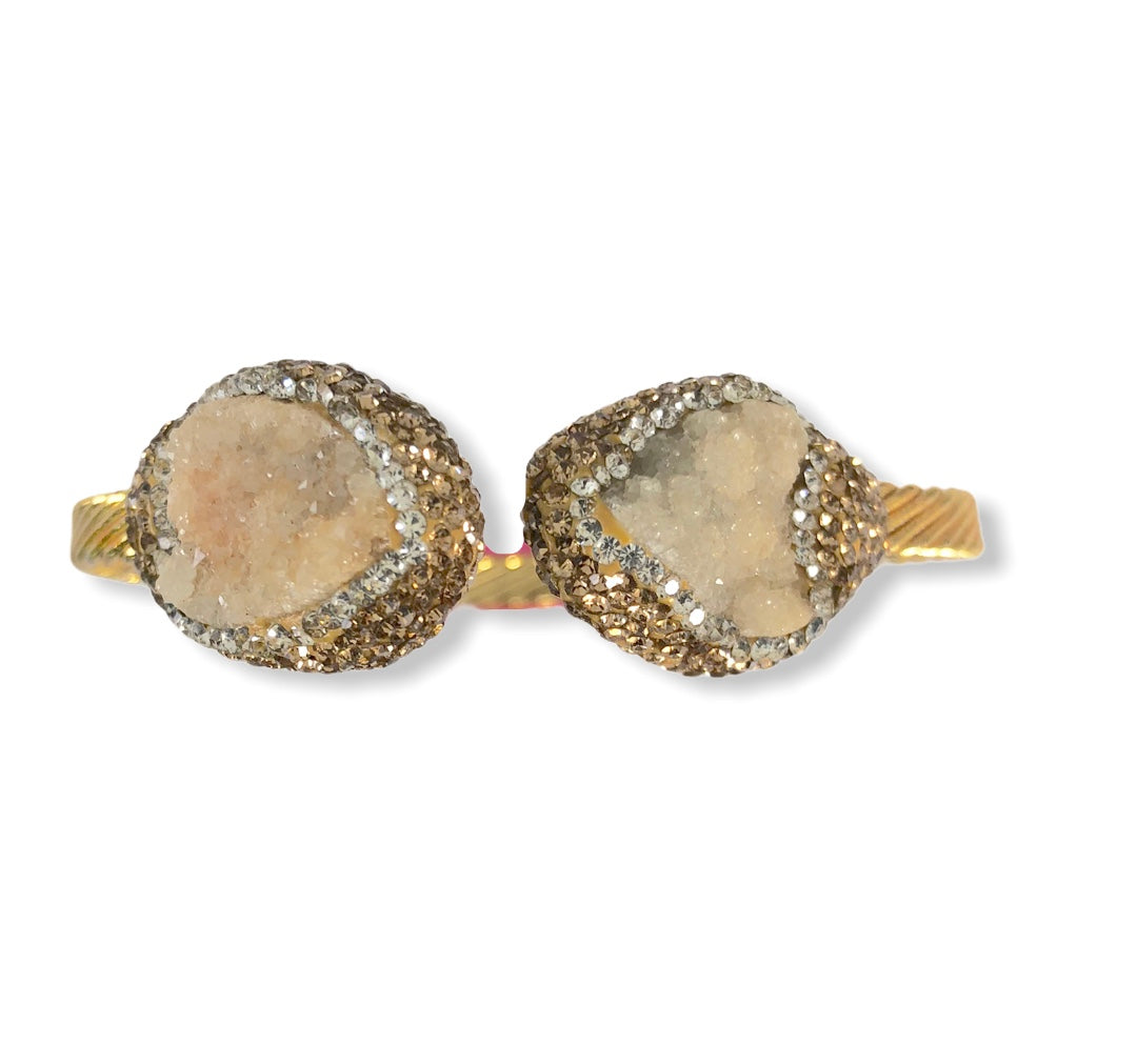 Blue Druzy Bangle