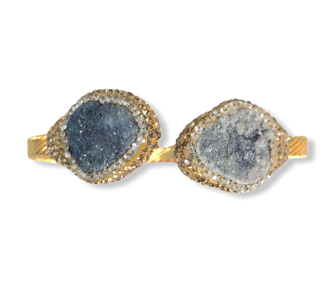 Blue Druzy Bangle