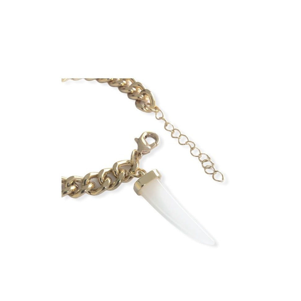 Gemstone Curb Link Bracelet