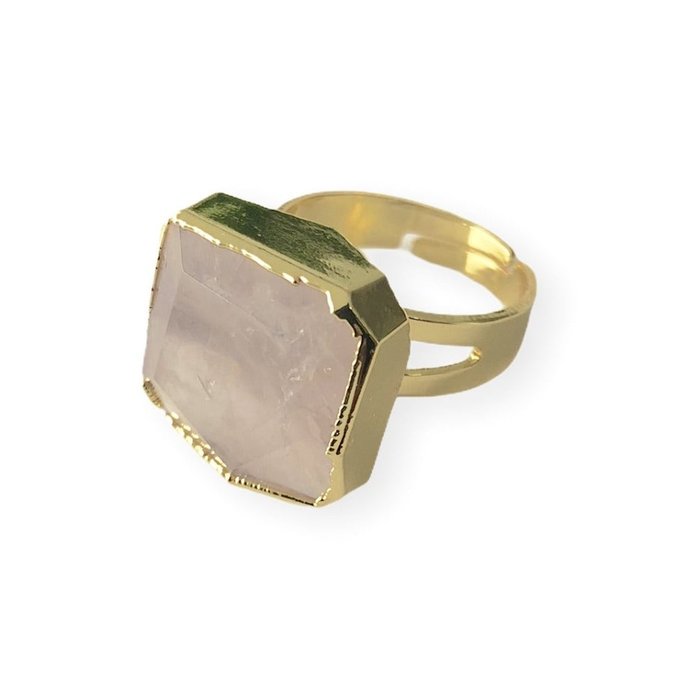 Faceted Gemstone Ring