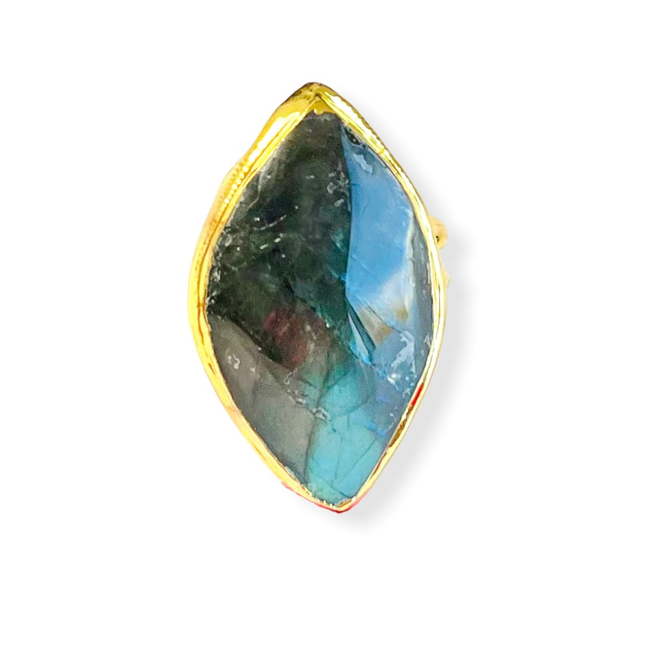 Labradorite Statement Ring