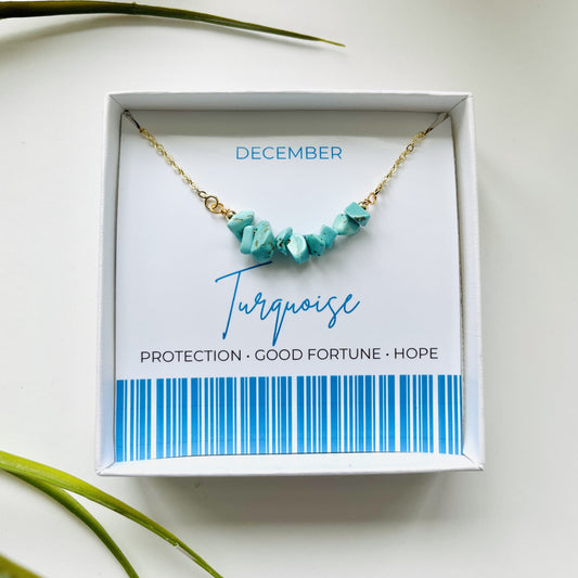 The Birthday Bar Birthstone Necklace