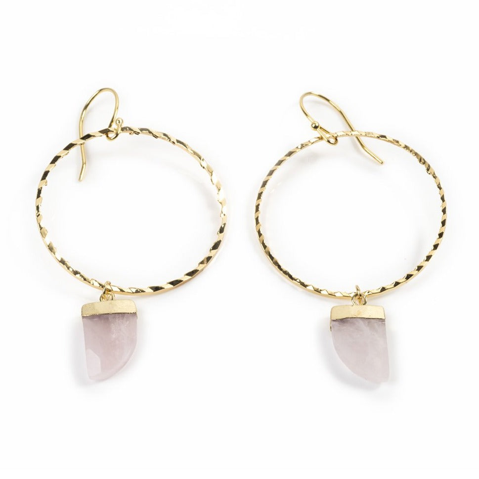 Talisman Hoops – Yellow Gold