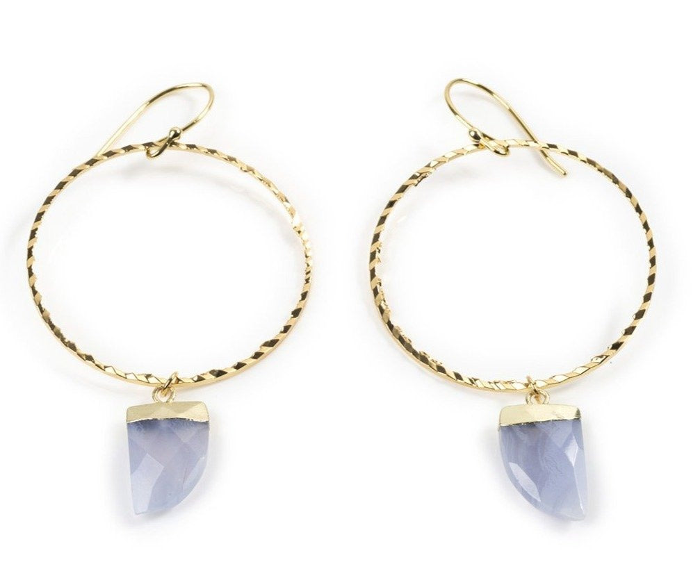Talisman Hoops – Yellow Gold