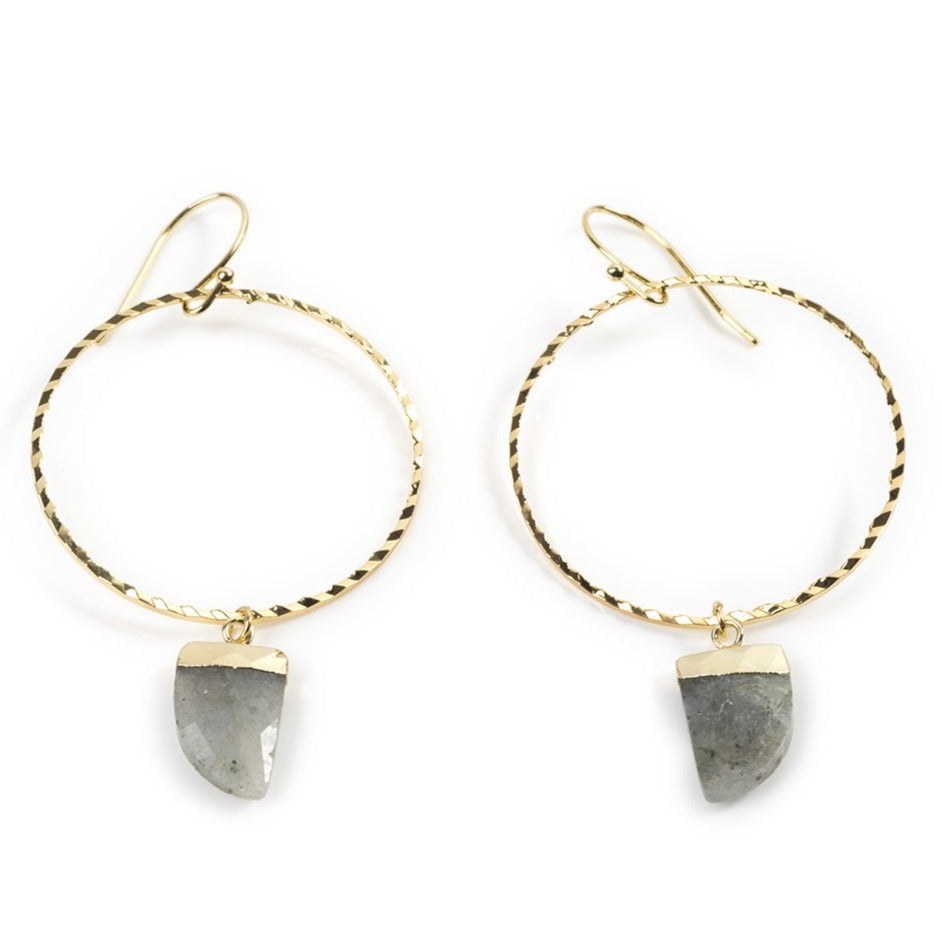 Talisman Hoops – Yellow Gold