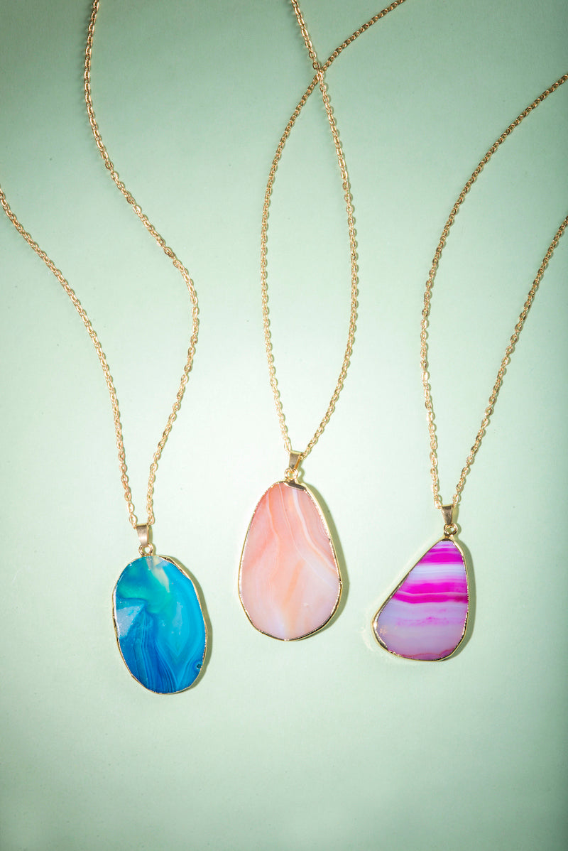 Colour Addict Agate Necklaces