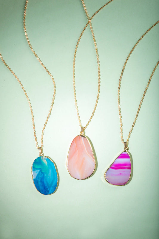 Colour Addict Agate Necklaces