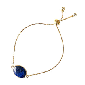 Lapis Lazuli Slide Bracelet