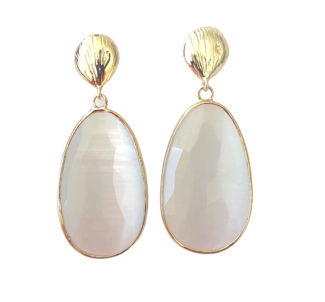 Catseye Colour Drop Earrings