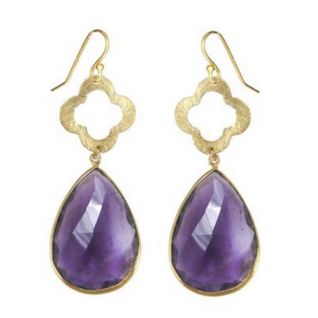 Amethyst Drop Earrings