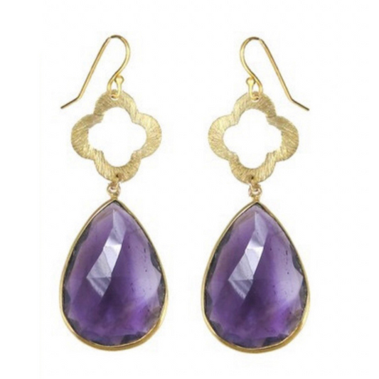 Amethyst Drop Earrings