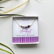 Load image into Gallery viewer, Amethyst - February Birthstone Necklace