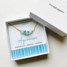Load image into Gallery viewer, Aquamarine - March Birthstone Necklace