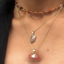 Load image into Gallery viewer, Crackle Quartz Hexagonal Necklace