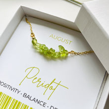 Load image into Gallery viewer, Peridot - August Birthstone Necklace