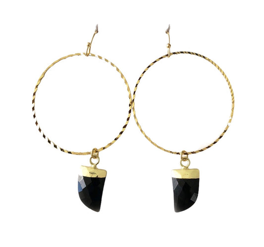 Talisman Hoops – Yellow Gold