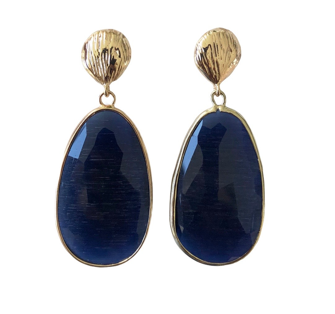 Catseye Colour Drop Earrings