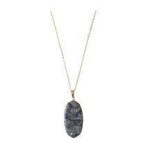 Load image into Gallery viewer, Black Labradorite Geometric Necklace