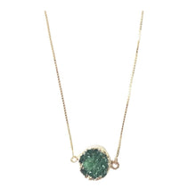 Load image into Gallery viewer, Green Druzy Necklace