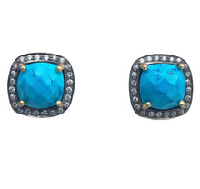 Load image into Gallery viewer, Turquoise Stud Earrings