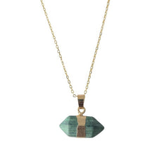 Load image into Gallery viewer, Malachite Hexagonal Necklace