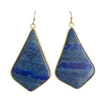 Load image into Gallery viewer, Lapis Lazuli Bell Shaped Earrings