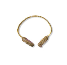 Load image into Gallery viewer, Pink Druzy Bangle
