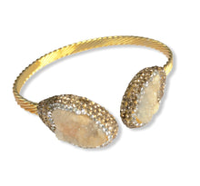 Load image into Gallery viewer, White Druzy Bangle