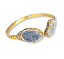 Load image into Gallery viewer, Blue Druzy Bangle