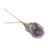 Load image into Gallery viewer, Wire Wrapped Amethyst Necklace