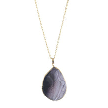 Load image into Gallery viewer, Natural Purple Agate Pendant