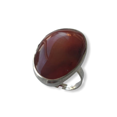 Burnt Red Agate Ring
