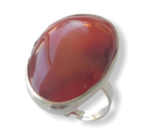 Burnt Red Agate Ring