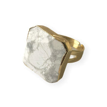 Load image into Gallery viewer, Howlite Statement Ring