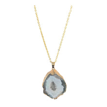 Load image into Gallery viewer, Sliced Grey Agate Necklace