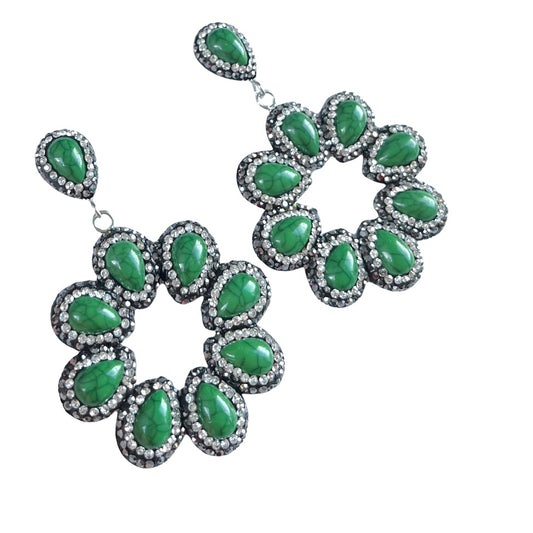 Pavé Colour Blooms Earrings