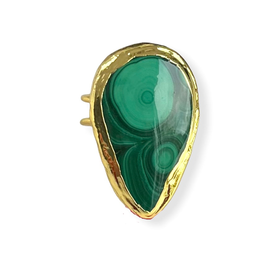 Malachite Statement Ring