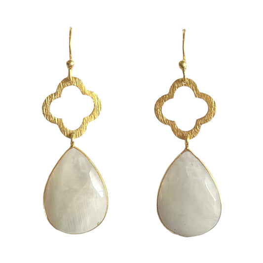 Moonstone Drop Earrings