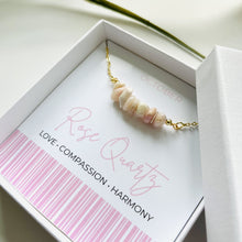 Load image into Gallery viewer, Rose Quartz - October Birthstone Necklace