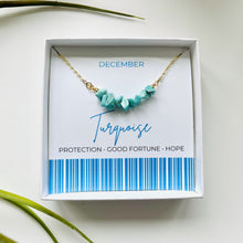 Load image into Gallery viewer, Turquoise - December Birthstone Necklace