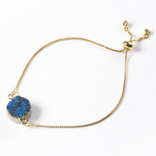 Load image into Gallery viewer, Blue Druzy Bracelet Small