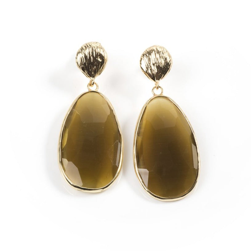 Catseye Colour Drop Earrings